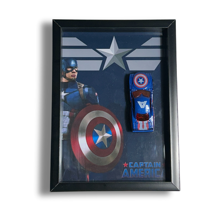 Captain America Diecast Car Frame – Marvel | Limited Edition Display