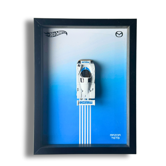 Hot Wheels Mazda 787B 3D Car Frame 1:64 – Premium Diecast Wall Art | JDM Collectible