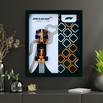 Bburagos Mclaren MCL38 F1 Diecast Car Frame 1:43  – 3D Wall Art