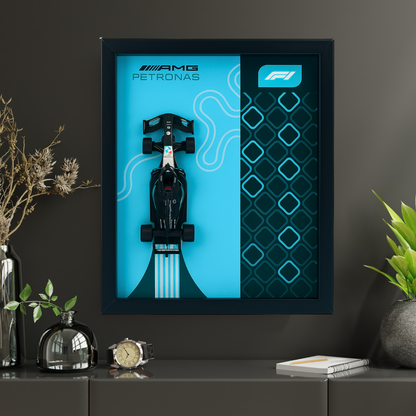 Bburagos AMG Petronas F1 Diecast Car Frame 1:43  – 3D Wall Art