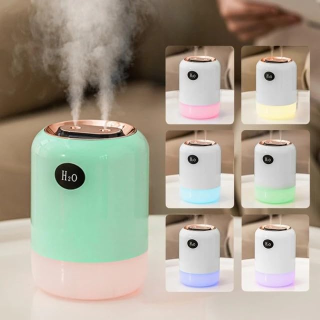 Double Spray Humidifier – High-Capacity Cool Mist Diffuser with Dual Nozzles for Home & Office
