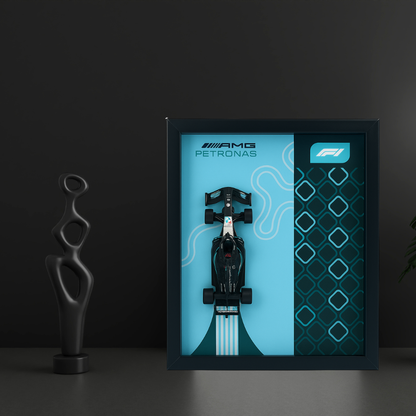 Bburagos AMG Petronas F1 Diecast Car Frame 1:43  – 3D Wall Art
