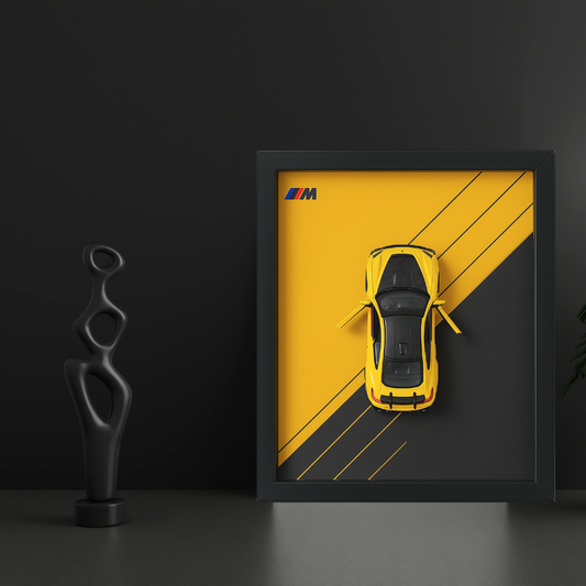 BMW M Performance Series Diecast Car Frame - 3D Wall Art