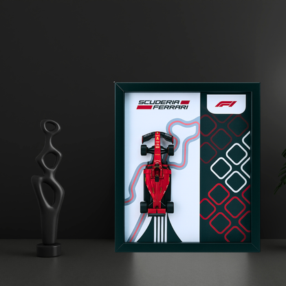 Bburagos Scuderia Ferrari F1 Diecast Car Frame 1:43  – 3D Wall Art