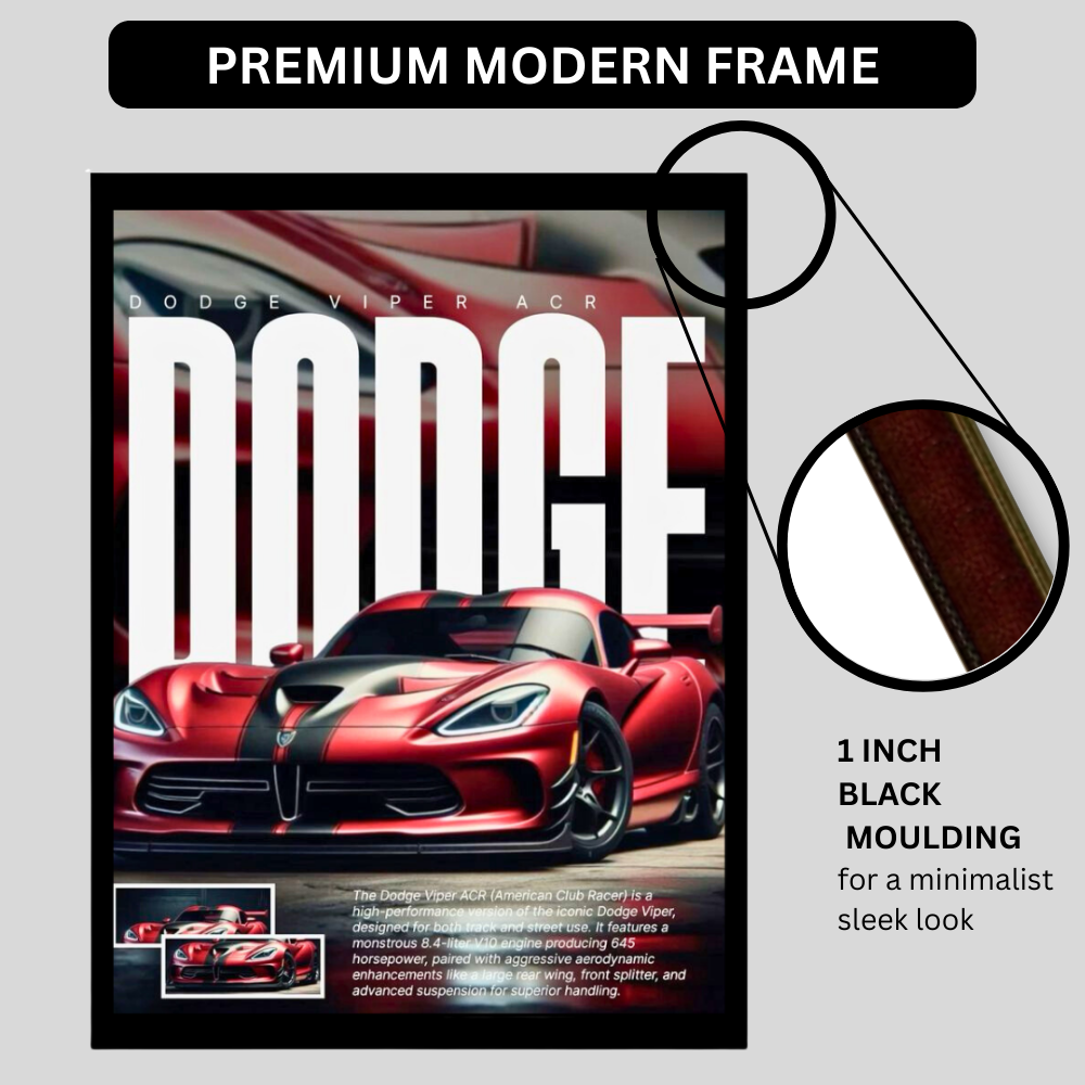 Dodge Viper ACR Car Wall Art – Premium Automotive Decor for Car Enthusiasts