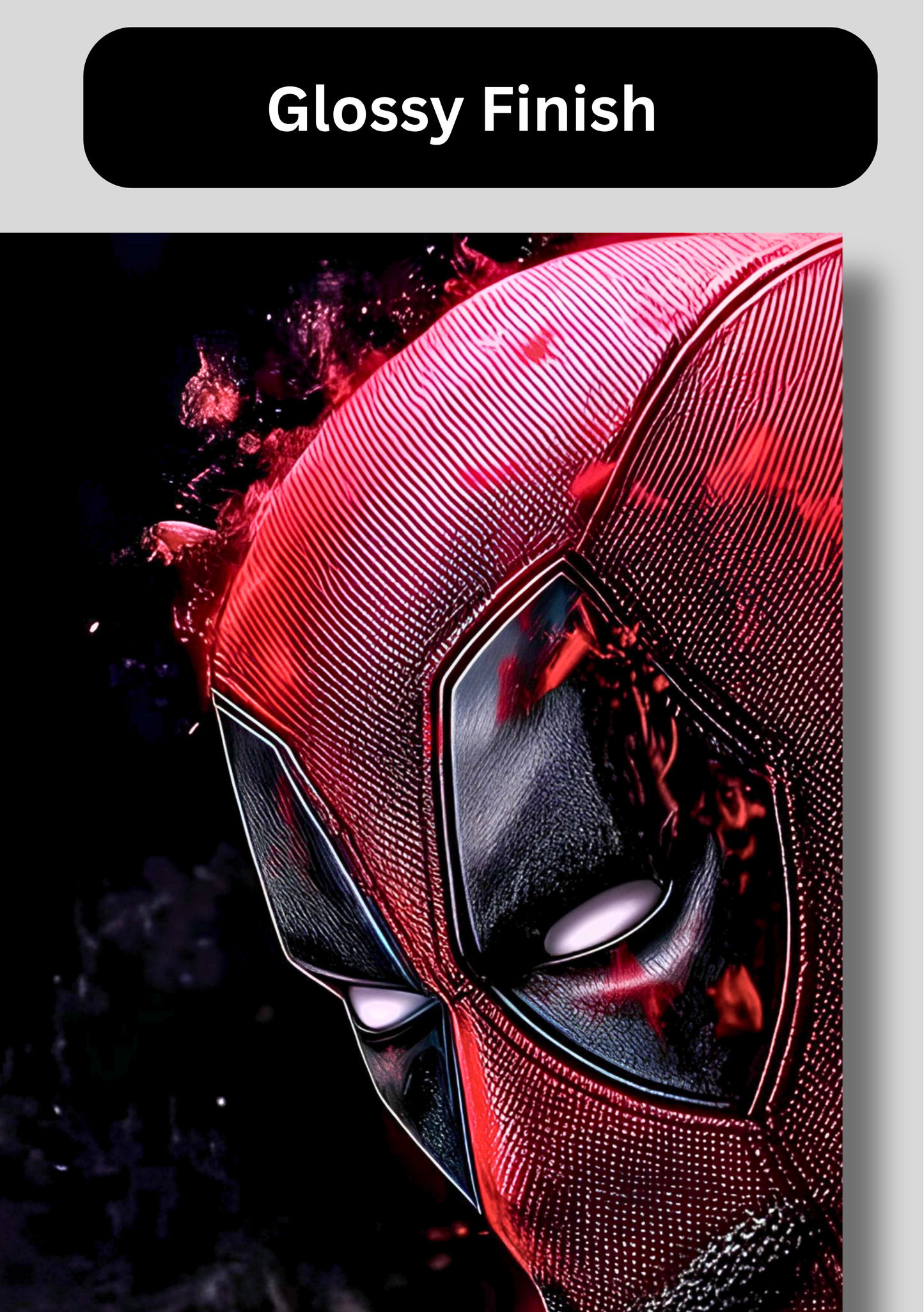 Deadpool Split Poster for Wall | 3 Large A3 Sized Marvel Deadpool Posters for Room Decor | Huge 89 x 42 cm Superhero Wall Art for Bedroom, Gaming Room & Office