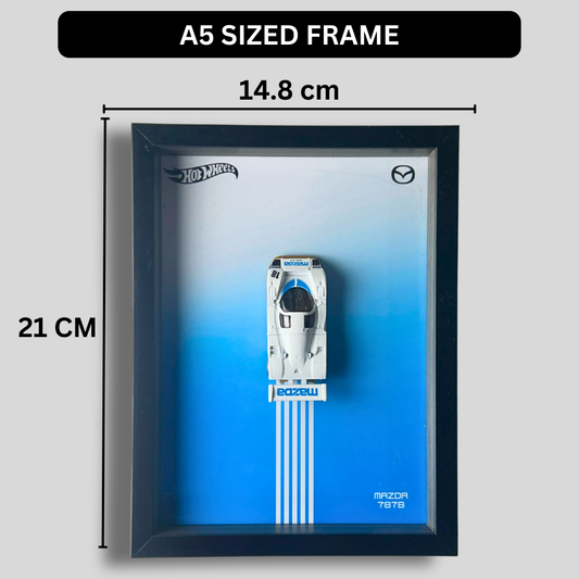 Hot Wheels Mazda 787B 3D Car Frame 1:64 – Premium Diecast Wall Art | JDM Collectible