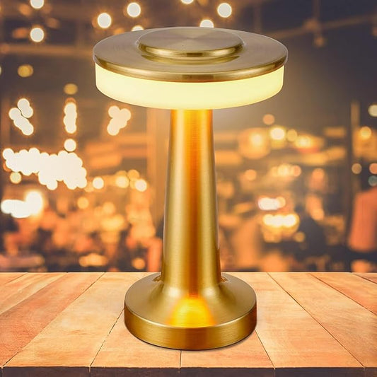 Metal LED Rechargeable Desk Lamp with Touch Sensor