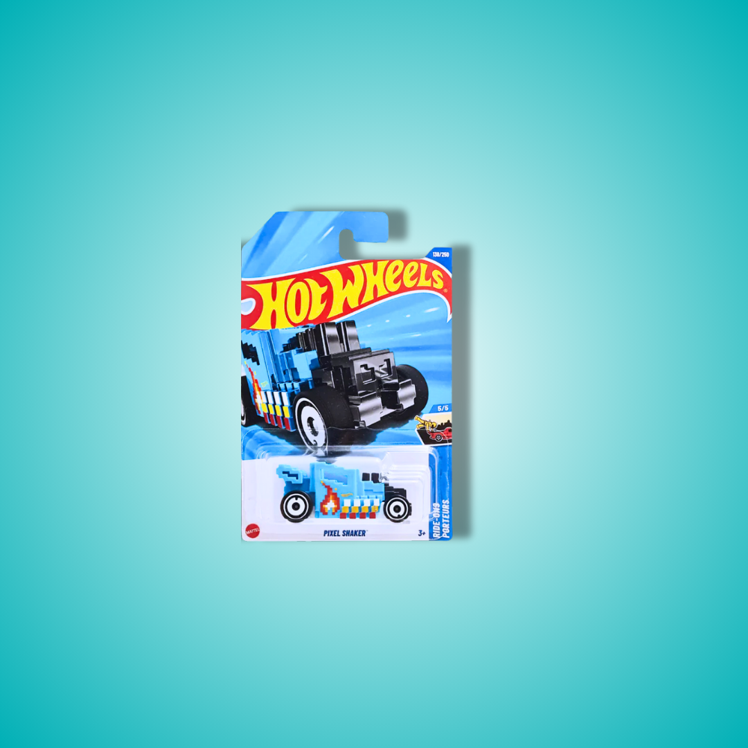 Hot Wheels Set of 3 Cars – Purple Passion, ’75 Chevy Blazer Custom & Pixel Shaker (1:64 Diecast Collectibles)