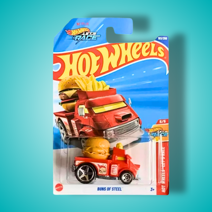Hot Wheels Set of 3 – Porsche Carrera GTS & Double Buns of Steel (1:64 Diecast Collectors Cars)