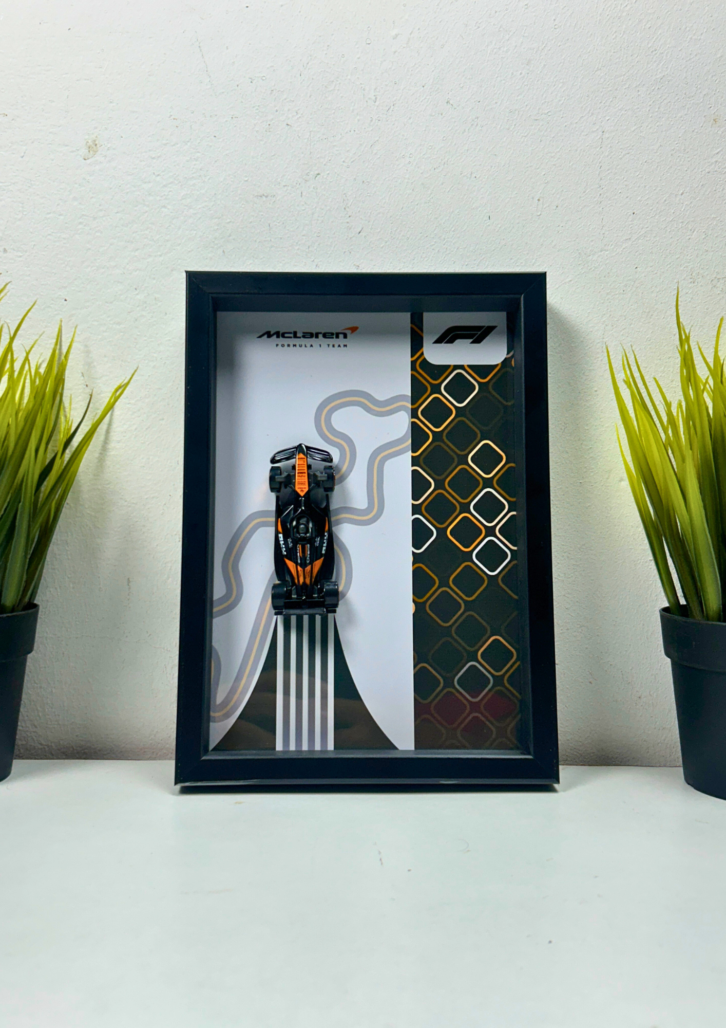 McLaren F1 Team 2025 Hot Wheels 3D Car Frame – Limited Edition Collectible