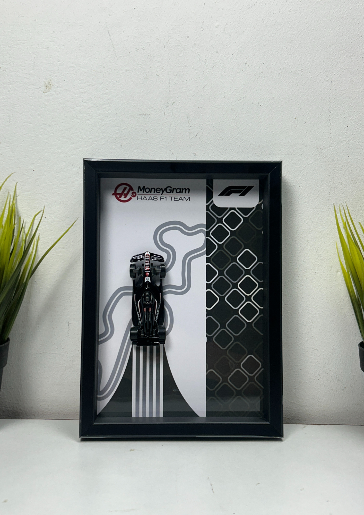 Moneygram F1 Team 2025 Hot Wheels 3D Car Frame – Limited Edition Collectible