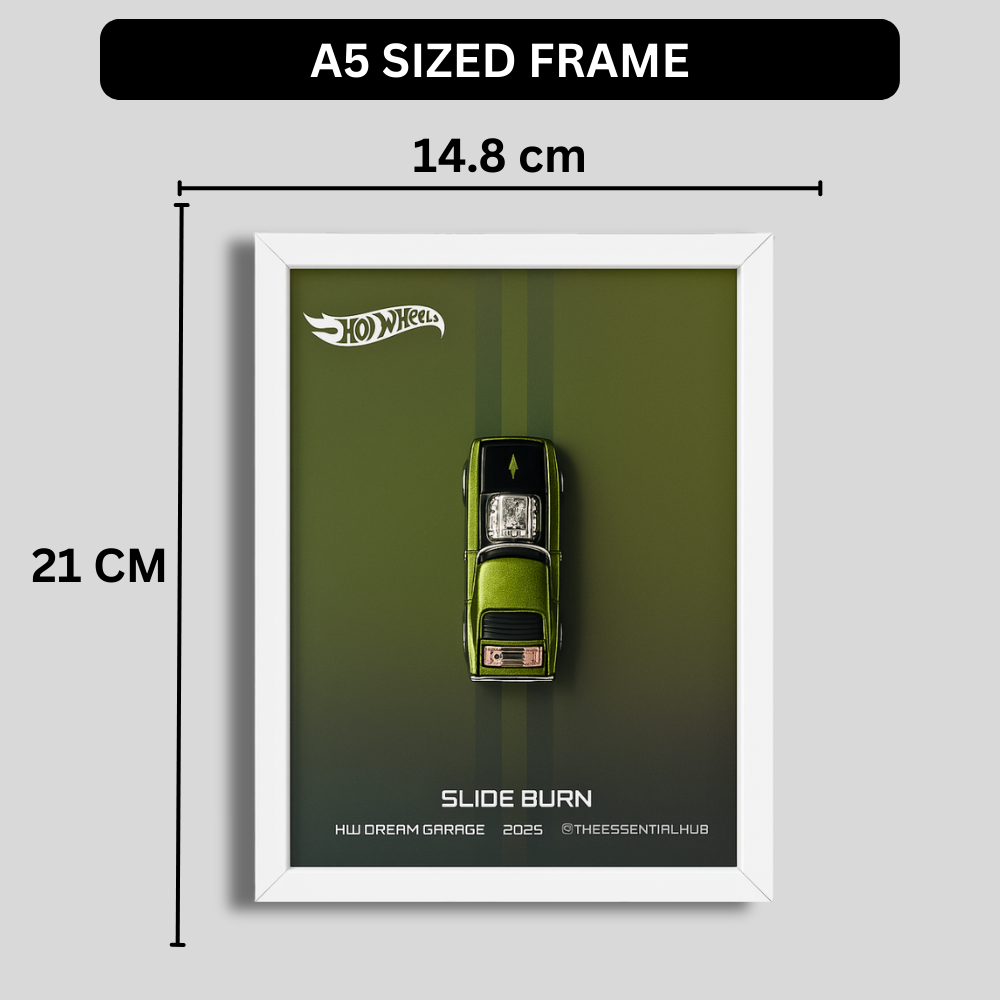 Slide-Burn 2025 Hot Wheels 3D Car Frame – Custom Racer