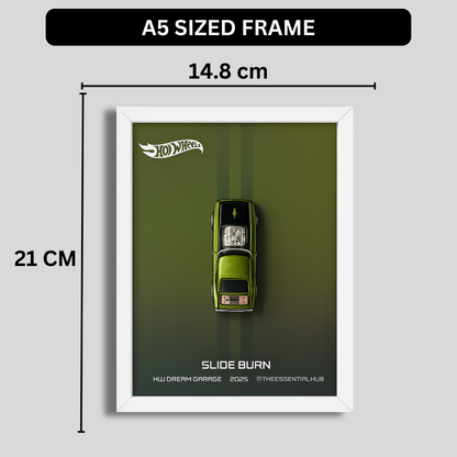 Slide-Burn 2025 Hot Wheels 3D Car Frame – Custom Racer