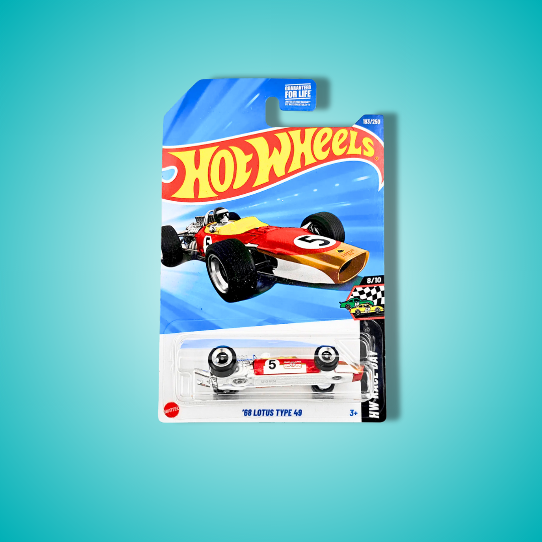 Hot Wheels 3- Car Collectors Set – Slide Burn, 62 Corvette Gasser , 68 Lotus Type 49