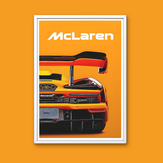 McLaren Framed Car Wall Art – Premium Automotive Decor for Car Enthusiasts