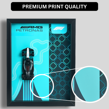 Mercedes-AMG Petronas F1 Team 2025 Hot Wheels 3D Car Frame - Limited Edition