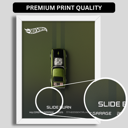 Slide-Burn 2025 Hot Wheels 3D Car Frame – Custom Racer