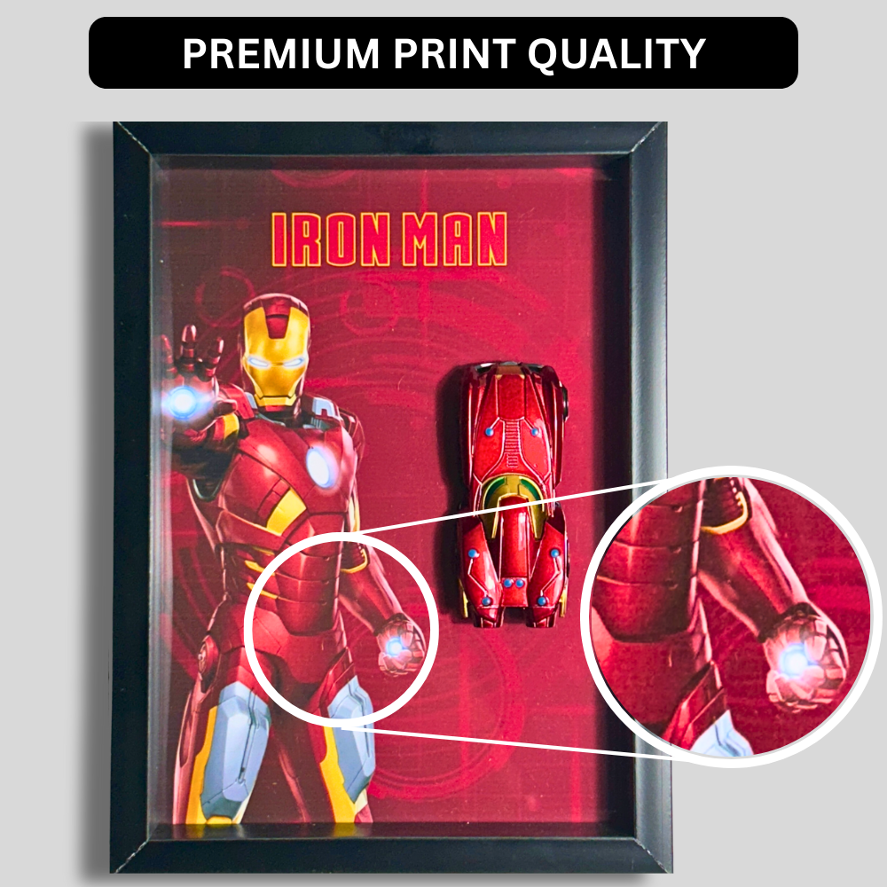 Iron Man Diecast Car Frame – Marvel | Limited Edition Display