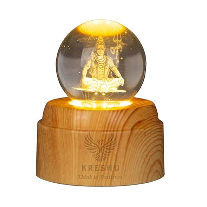 Rotating 3D Crystal Lamp Ball