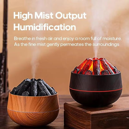 Charcoal Cool Mist Humidifier for Room | Air Purifier & Moisture Control for Bedroom, Home & Office