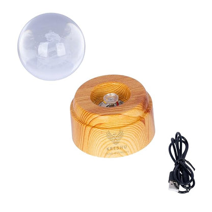 Rotating 3D Crystal Lamp Ball