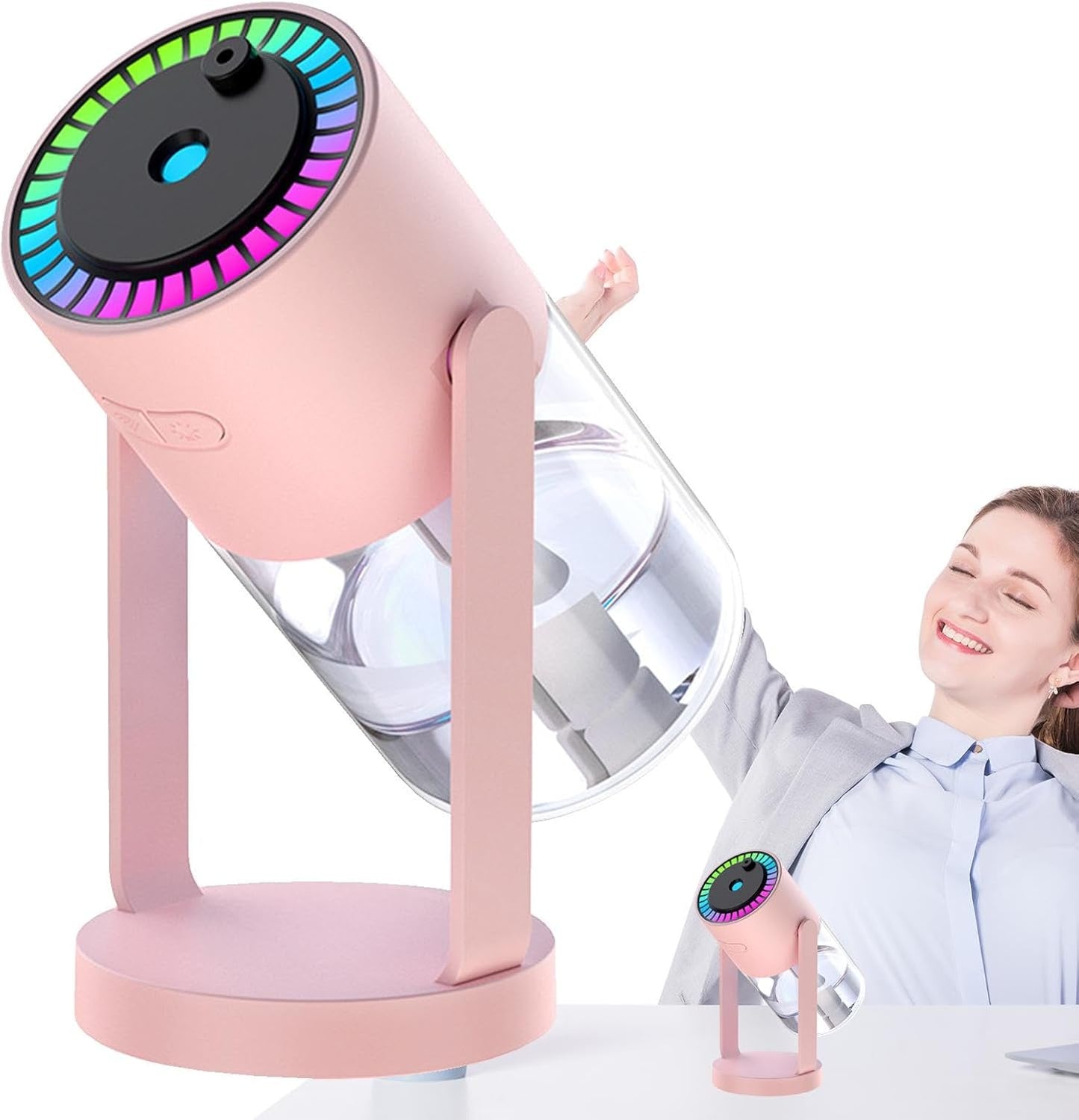 Star Galaxy Projector Humidifier – 2-in-1 Cool Mist Humidifier & Night Light with Soothing Starry Sky for Kids, Bedroom & Home