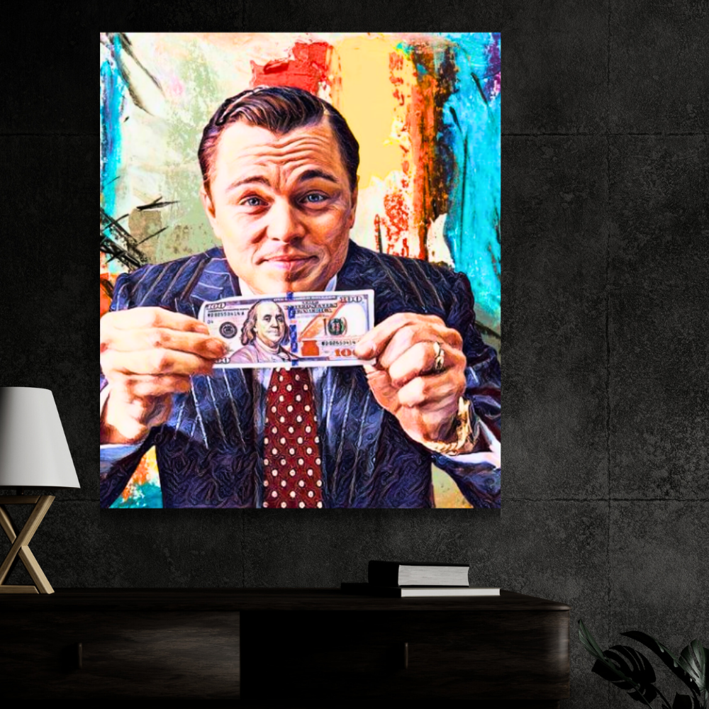 Premium Glossy Aluminium Metal Poster – Motivational Money Art | High-Definition Printed Aluminium Wall Decor for Office, Bedroom & Living Room | Waterproof, Fade-Proof Modern Wall Frame
