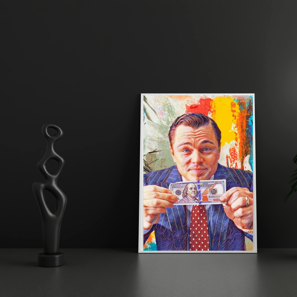 Premium Glossy Aluminium Metal Poster – Motivational Money Art | High-Definition Printed Aluminium Wall Decor for Office, Bedroom & Living Room | Waterproof, Fade-Proof Modern Wall Frame