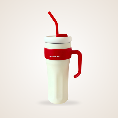 Believe Me™ 1.2L Jumbo Tumbler – Leak-Proof Insulated Water Bottle for Hot & Cold Drinks