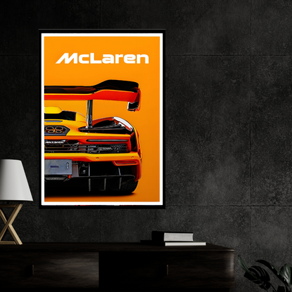 McLaren Framed Car Wall Art – Premium Automotive Decor for Car Enthusiasts