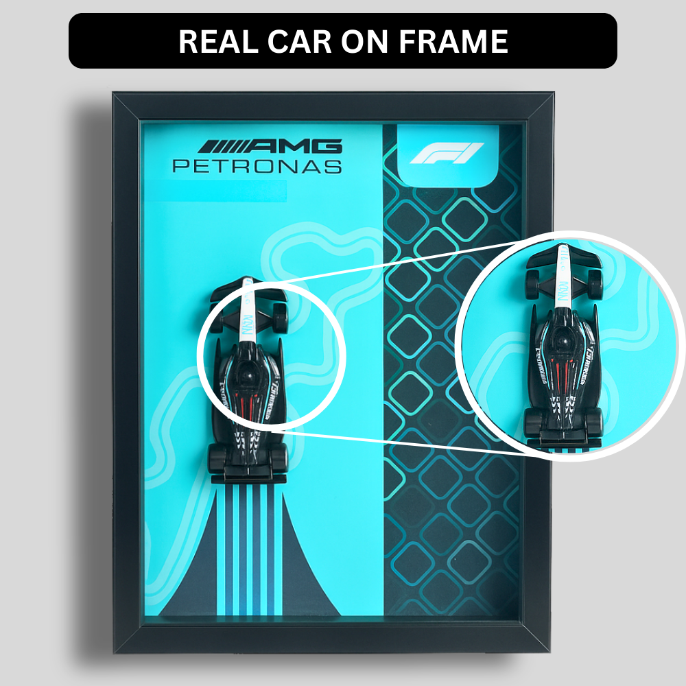 Mercedes-AMG Petronas F1 Team 2025 Hot Wheels 3D Car Frame - Limited Edition