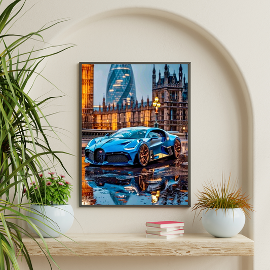 Bugatti Veyron Framed Car Wall Art – Premium Automotive Decor for Car Enthusiasts (Copy)
