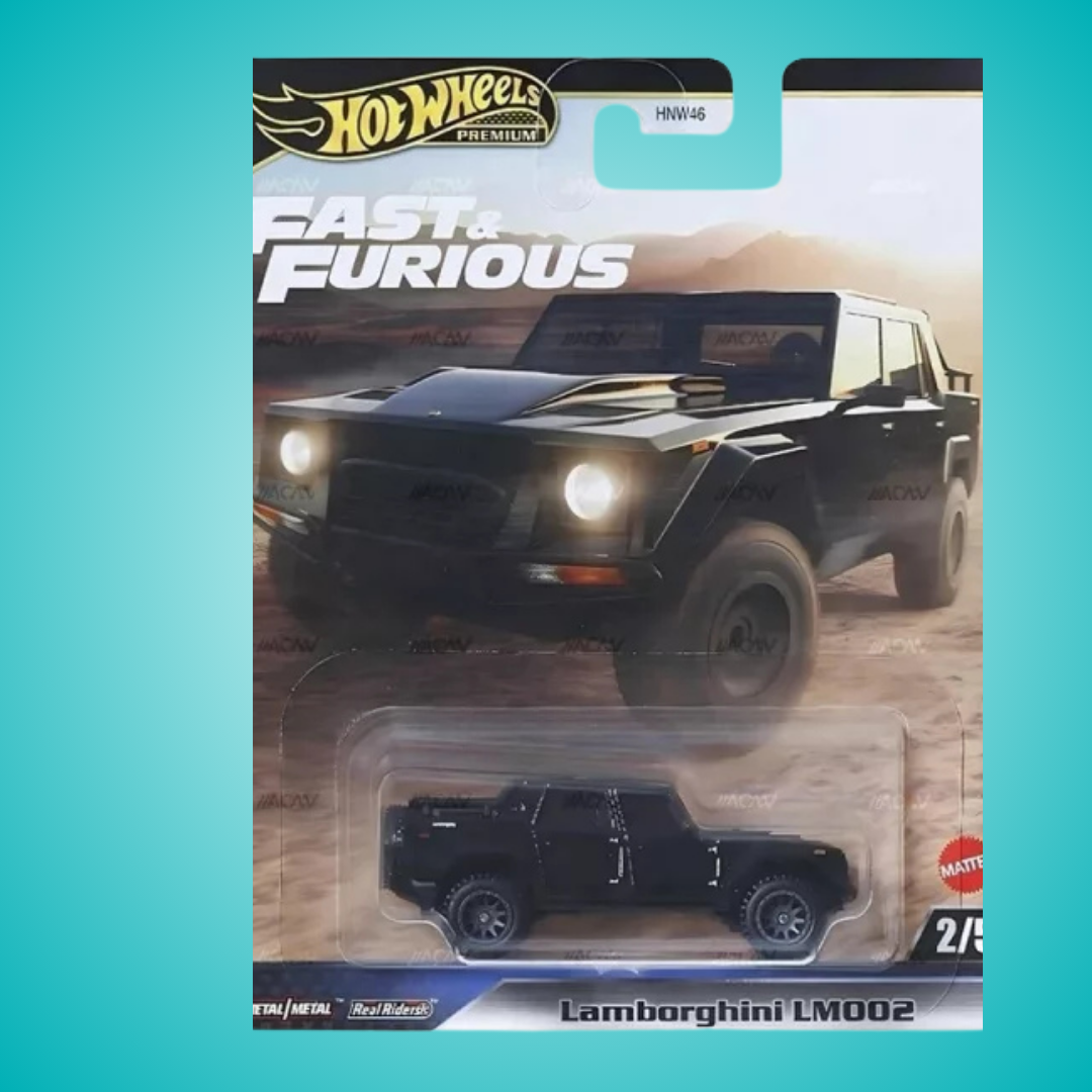 Hot Wheels Fast & Furious Set of 5 – 1970 Plymouth Road Runner, Nissan 240SX S14, Toyota GR Supra, Lamborghini LM002 & Koenigsegg CCXR (1:64 Diecast Cars)