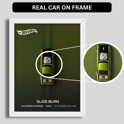Slide-Burn 2025 Hot Wheels 3D Car Frame – Custom Racer