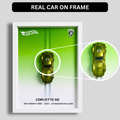 68 Corvette - Gas Monkey Garage Hot Wheels 3D Car Frame