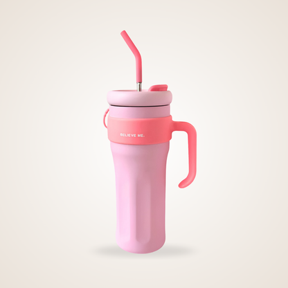 Believe Me™ 1.2L Jumbo Tumbler – Leak-Proof Insulated Water Bottle for Hot & Cold Drinks