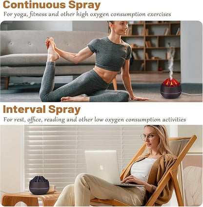 Charcoal Cool Mist Humidifier for Room | Air Purifier & Moisture Control for Bedroom, Home & Office