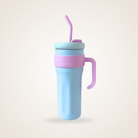 Believe Me™ 1.2L Jumbo Tumbler – Leak-Proof Insulated Water Bottle for Hot & Cold Drinks