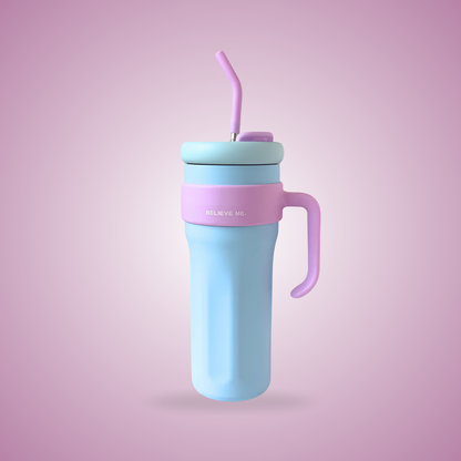 Believe Me™ 1.2L Jumbo Tumbler – Leak-Proof Insulated Water Bottle for Hot & Cold Drinks