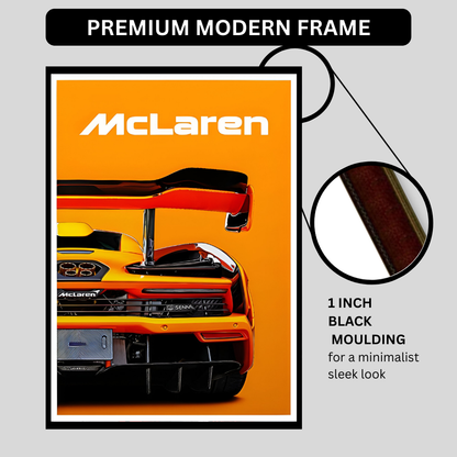 McLaren Framed Car Wall Art – Premium Automotive Decor for Car Enthusiasts