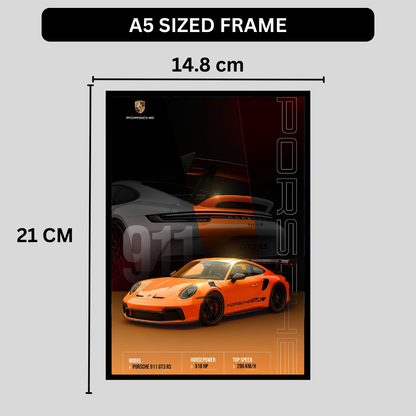 PORSCHE 911 GT3 RS Car Wall Art – Premium Automotive Decor for Car Enthusiasts