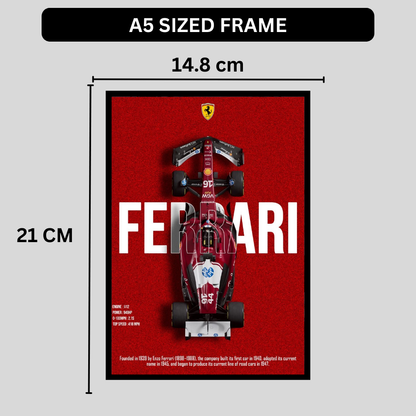 FERRARI F1 Car 2d Wall Art – Premium Automotive Decor for Car Enthusiasts