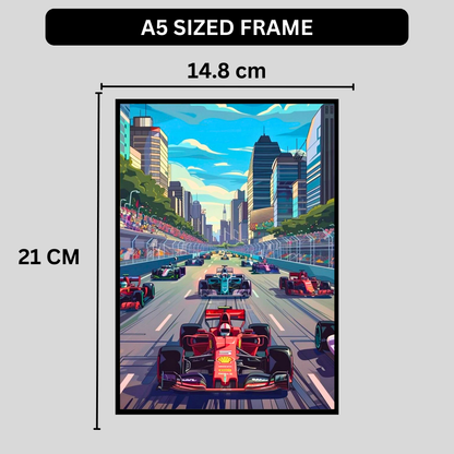 F1 Framed Car Wall Art – Premium Automotive Decor for Car Enthusiasts