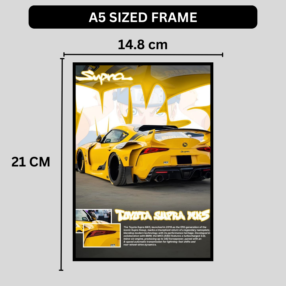 TOYOTA SUPRA MK5 Car Wall Art – Premium Automotive Decor for Car Enthusiasts
