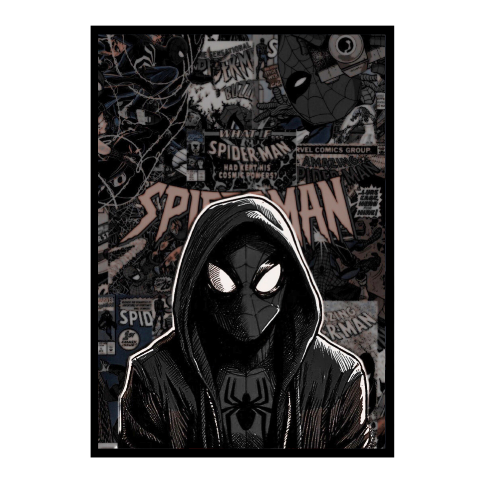 Premium Spider-Man Wall Art – Aesthetic 3D Frame for Home & Office Decor | Marvel Superhero Collectible