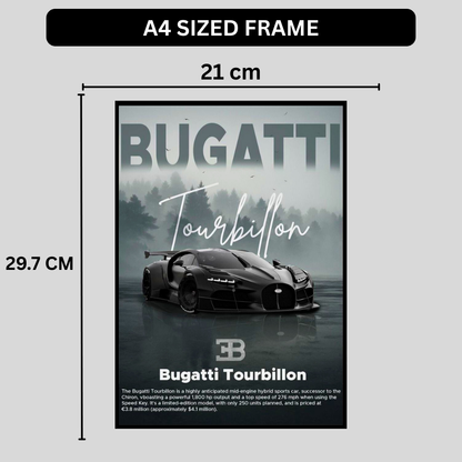 Bugatti Tourbillon Car Wall Art – Premium Automotive Decor for Car Enthusiasts