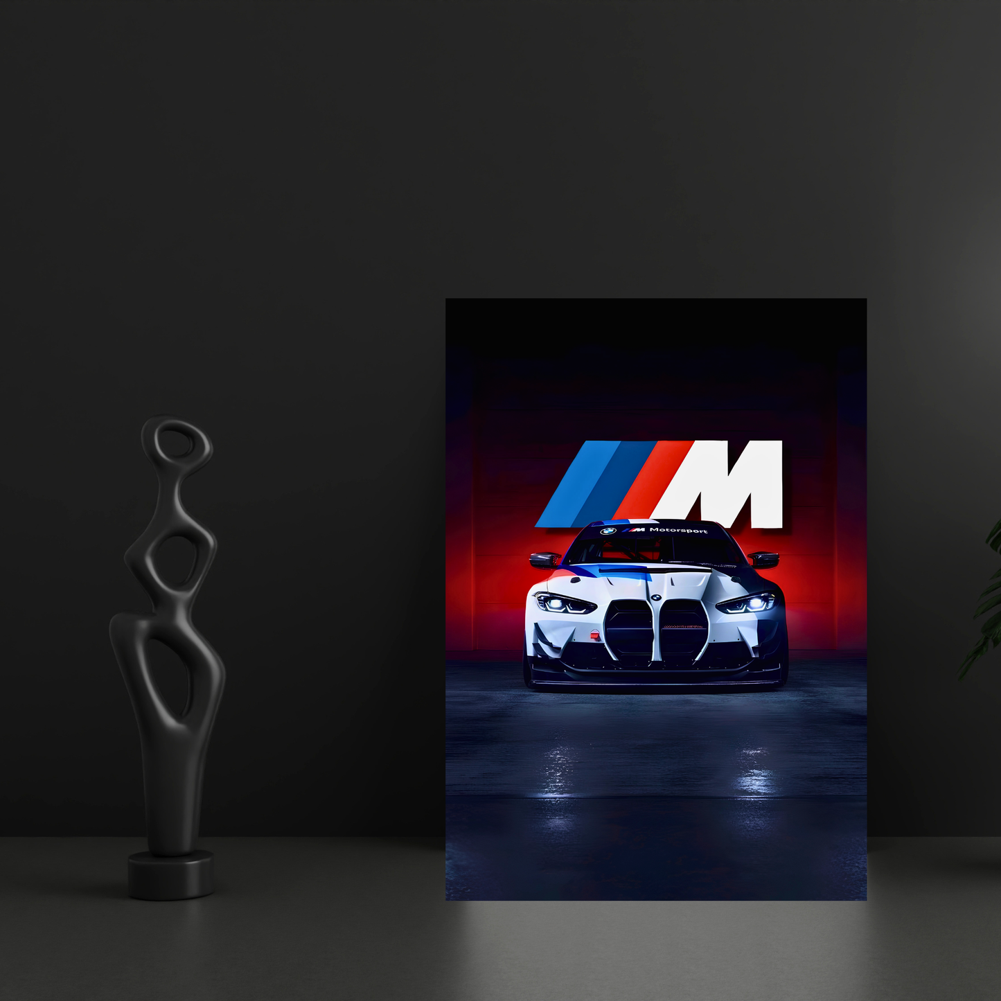 BMW M4 GT3 Motorsport Poster Wall Art | BMW M Series Racing Car Poster for Gaming Room, Bedroom & Office | Premium Automotive Decor Print