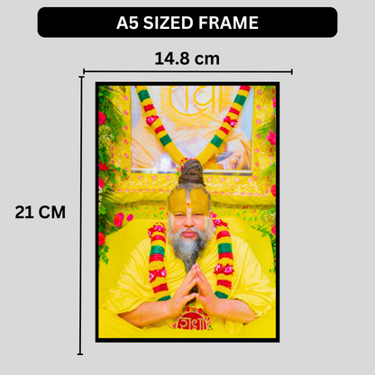 Prem@n@nd Maharaj Ji Devotional Wall Frame | HD Glossy 2D Photo Frame | Spiritual Guru Portrait for Home, Pooja Room & Mandir | Premium Religious Wall Décor