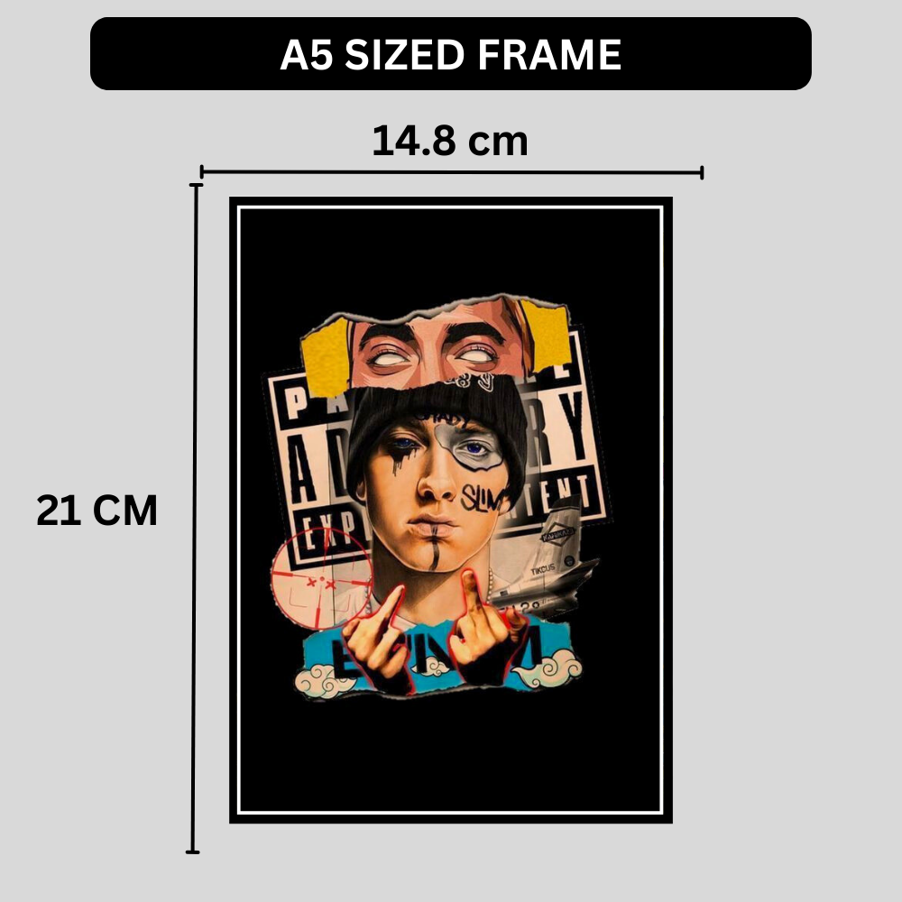 Rebel Silence – Luxury Contemporary Wall Art | Premium 2D Framed HD Glossy Print | Bold Statement Décor